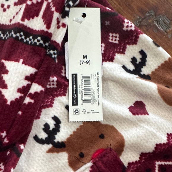 No Boundaries Red and White Patterned Hooded loungewear NWT - Picture 3 of 7